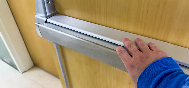Installing a Push Bar on a Door Greenfield